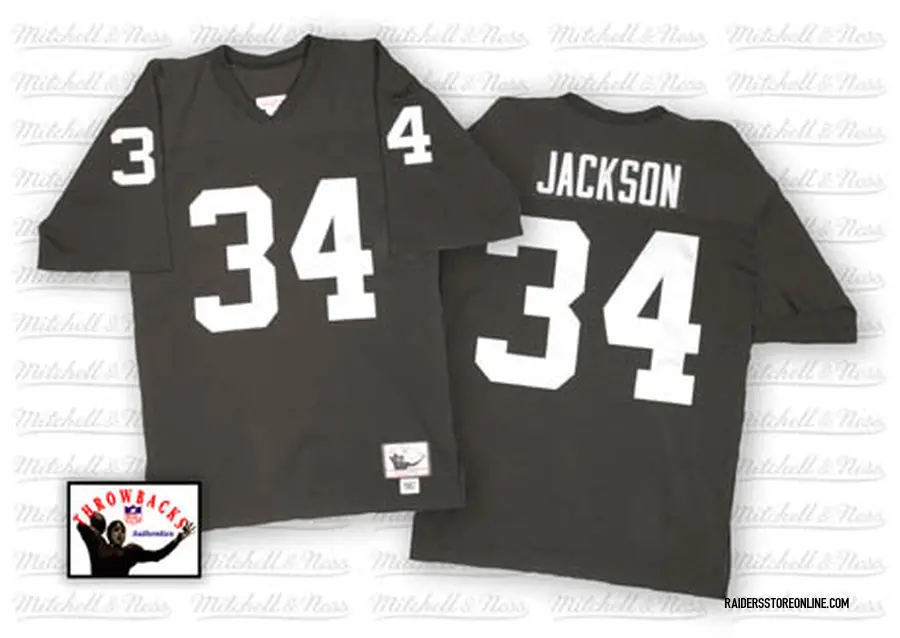 mitchell and ness bo jackson raiders jersey