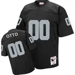 Mitchell and Ness Jim Otto Las Vegas Raiders Men's Authentic Black Team Color Throwback Jersey