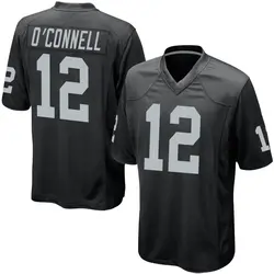 Nike Aidan O'Connell Las Vegas Raiders Youth Game Black Team Color Jersey