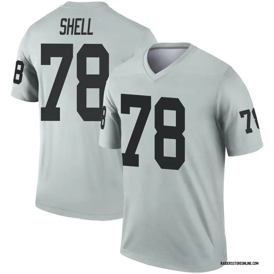 Nike Art Shell Las Vegas Raiders Men's Legend Inverted Silver Jersey