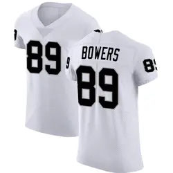 Nike Brock Bowers Las Vegas Raiders Men's Elite White Vapor Untouchable Jersey