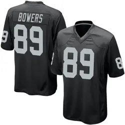 Nike Brock Bowers Las Vegas Raiders Men's Game Black Team Color Jersey