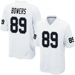 Nike Brock Bowers Las Vegas Raiders Men's Game White Jersey