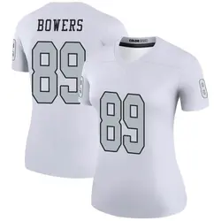 Nike Brock Bowers Las Vegas Raiders Women's Legend White Color Rush Jersey