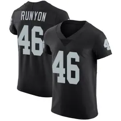 Carter Runyon Las Vegas Raiders Men's Elite Black Team Color Vapor Untouchable Jersey
