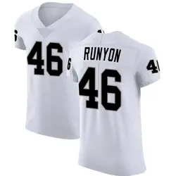 Carter Runyon Las Vegas Raiders Men's Elite White Vapor Untouchable Jersey