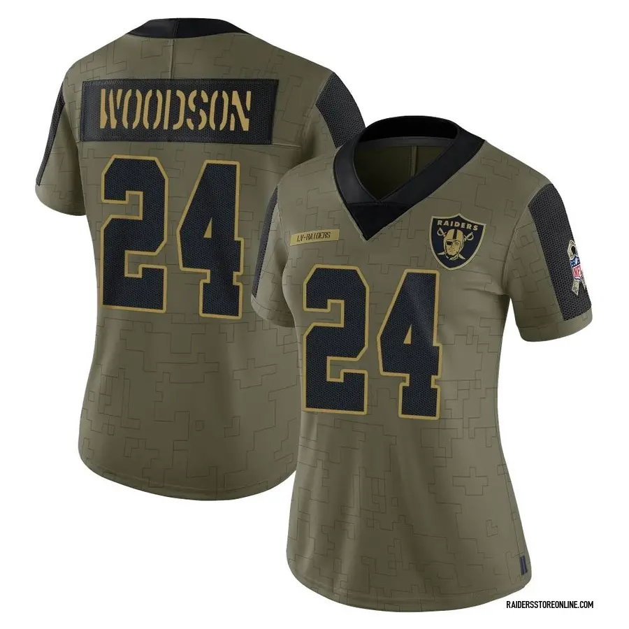 Nike Charles Woodson Las Vegas Raiders Women's Limited Olive 2021