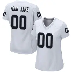 Las Vegas Raiders Custom Game Jersey - White Custom Jerseys Nfl - Bluefink