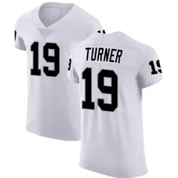 Nike DJ Turner Las Vegas Raiders Men's Elite White Vapor Untouchable Jersey