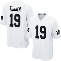 Nike DJ Turner Las Vegas Raiders Men's Game White Jersey