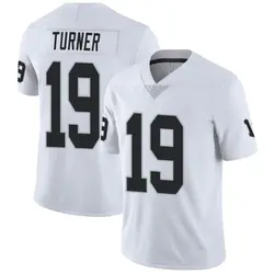Nike DJ Turner Las Vegas Raiders Men's Limited White Vapor Untouchable Jersey