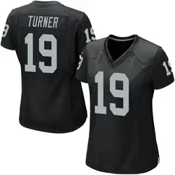 Nike DJ Turner Las Vegas Raiders Women's Game Black Team Color Jersey