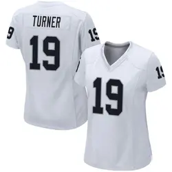 Nike DJ Turner Las Vegas Raiders Women's Game White Jersey