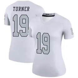 Nike DJ Turner Las Vegas Raiders Women's Legend White Color Rush Jersey