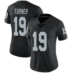 Nike DJ Turner Las Vegas Raiders Women's Limited Black Team Color Vapor Untouchable Jersey