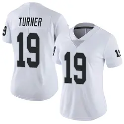 Nike DJ Turner Las Vegas Raiders Women's Limited White Vapor Untouchable Jersey