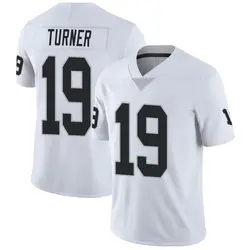 Nike DJ Turner Las Vegas Raiders Youth Limited White Vapor Untouchable Jersey
