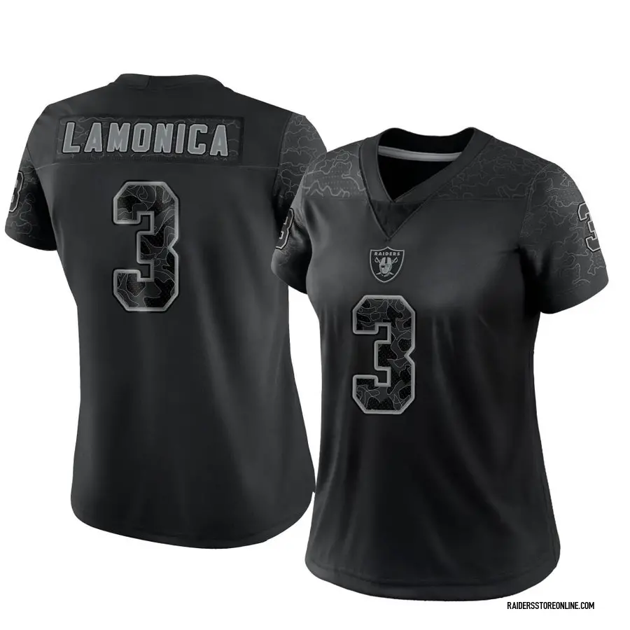 Nike Daryle Lamonica Las Vegas Raiders Women's Limited Black Reflective  Jersey