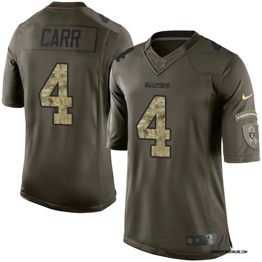 derek carr salute to service jersey