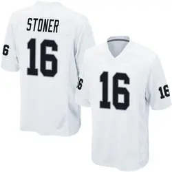 Dillon Stoner Las Vegas Raiders Men's Game White Jersey