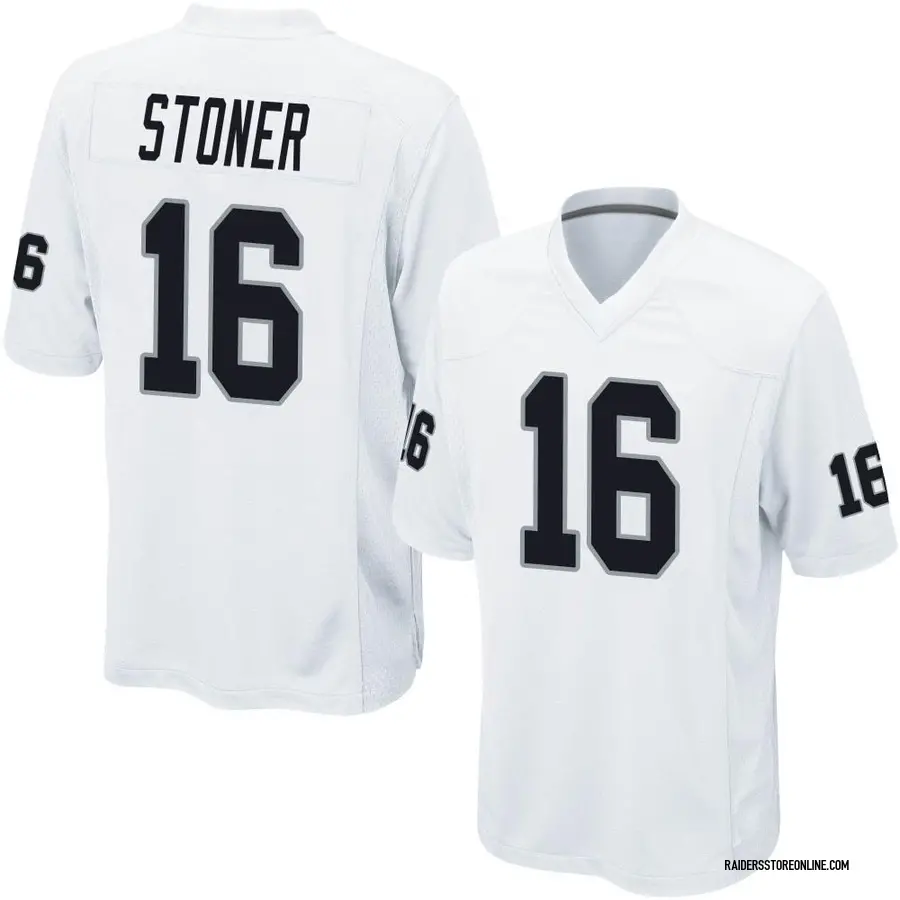 Nike Dillon Stoner Las Vegas Raiders Men's Game White Jersey