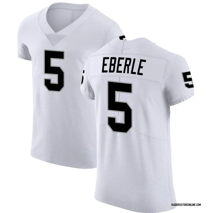 Nike Dominik Eberle Las Vegas Raiders Men's Elite White Vapor Untouchable Jersey
