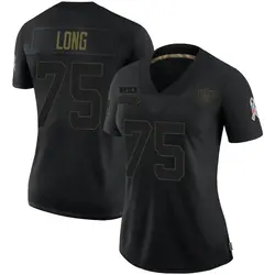Howie Long Las Vegas Raiders Women's Limited Black 2020 Salute To Service Jersey