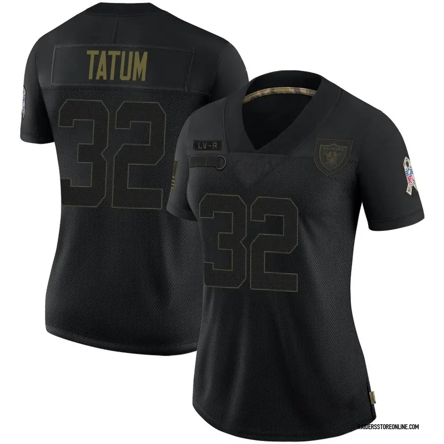 Nike Jack Tatum Las Vegas Raiders Women's Limited Black 2020 Salute To Service Jersey