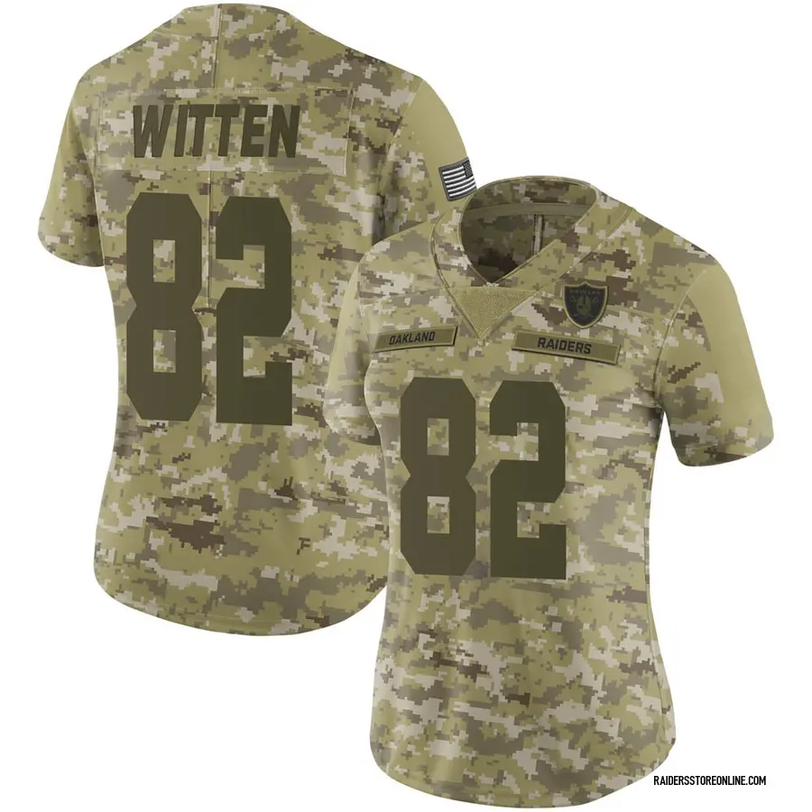 Nike Jason Witten Las Vegas Raiders Women's Limited Camo 2018 Salute to Service  Jersey
