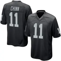 Nike Jeremy Chinn Las Vegas Raiders Men's Game Black Team Color Jersey