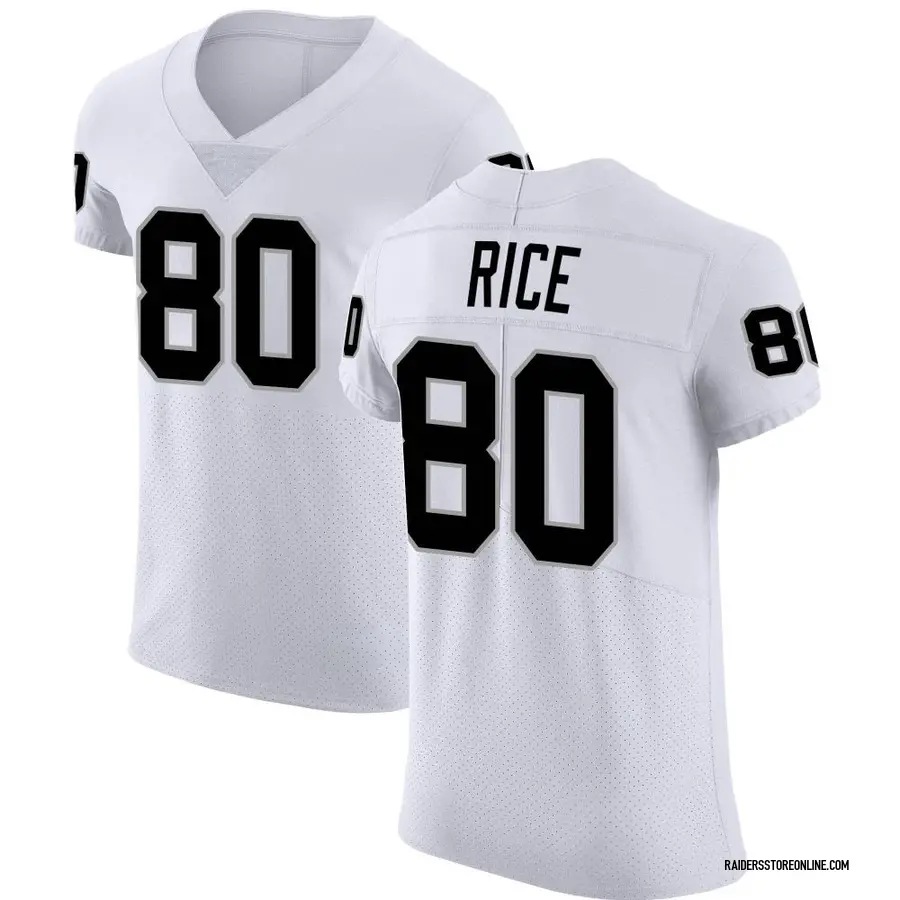 Nike Jerry Rice Las Vegas Raiders Men's Elite White Vapor Untouchable
