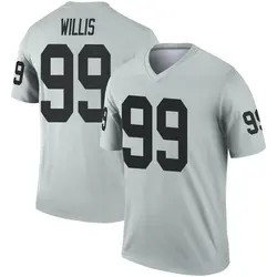 Nike Jordan Willis Las Vegas Raiders Men's Legend Inverted Silver Jersey