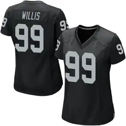 Nike Jordan Willis Las Vegas Raiders Women's Game Black Team Color Jersey
