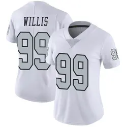Nike Jordan Willis Las Vegas Raiders Women's Limited White Color Rush Jersey
