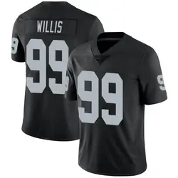 Nike Jordan Willis Las Vegas Raiders Youth Limited Black Team Color Vapor Untouchable Jersey