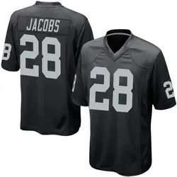 Nike Josh Jacobs Las Vegas Raiders Men's Game Black Team Color Jersey
