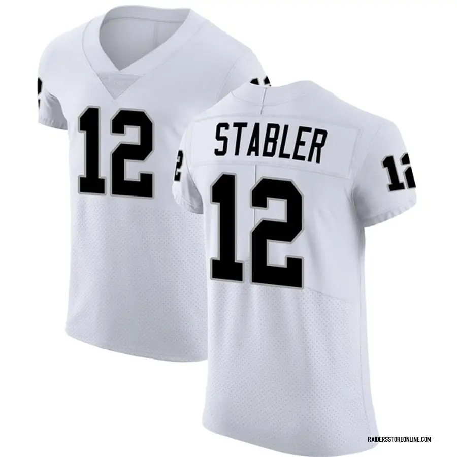 Nike Ken Stabler Las Vegas Raiders Men's Elite White Vapor