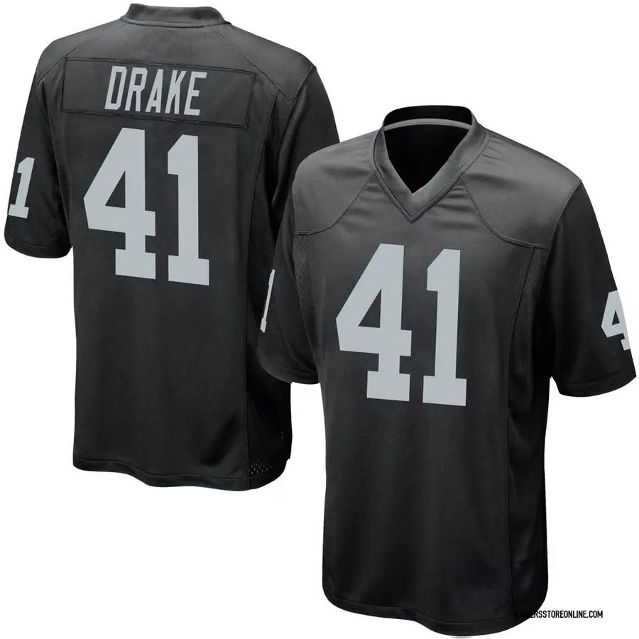 Nike Kenyan Drake Las Vegas Raiders Men's Game Black Team Color Jersey