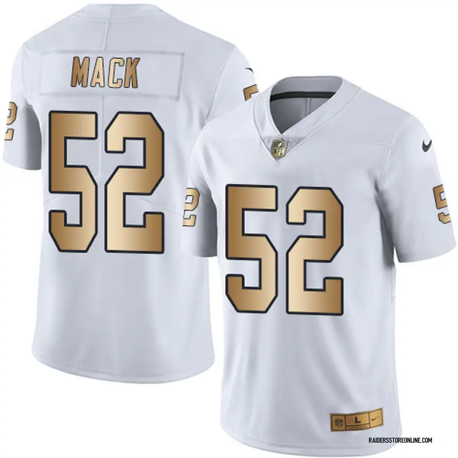 Youth Limited White/Gold Color Rush Jersey