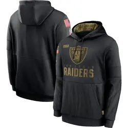 Nike Las Vegas Raiders Women s Olive 2018 Salute to Service Team Logo Performance Pullover Hoodie