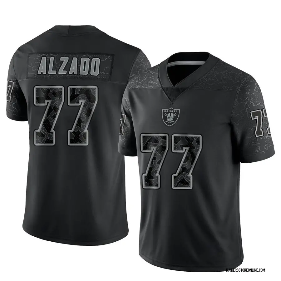 Nike Lyle Alzado Las Vegas Raiders Youth Limited Black Reflective Jersey