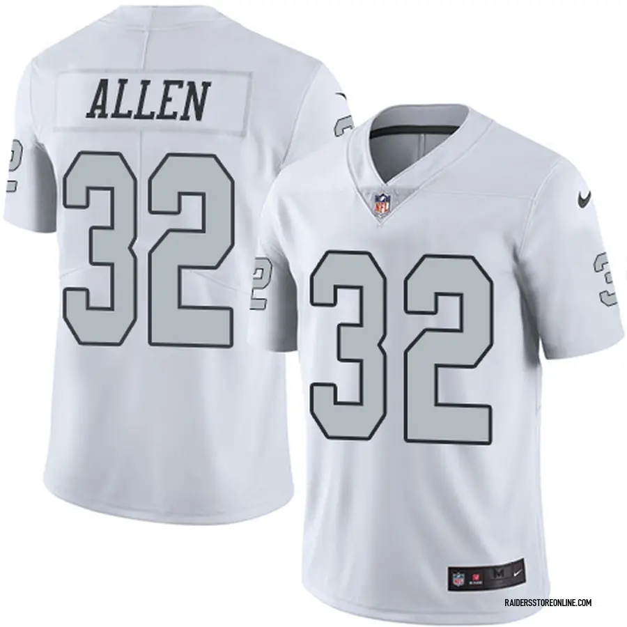 Nike Marcus Allen Oakland Raiders Youth Elite White Color Rush Jersey