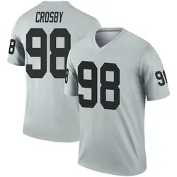 Nike Maxx Crosby Las Vegas Raiders Men's Legend Inverted Silver Jersey