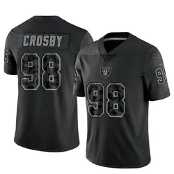 Nike Maxx Crosby Las Vegas Raiders Men's Limited Black Reflective Jersey