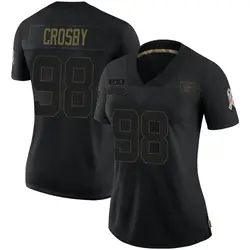 Nike Maxx Crosby Las Vegas Raiders Women's Limited Black 2020 Salute To Service Jersey