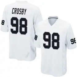 Nike Maxx Crosby Las Vegas Raiders Youth Game White Jersey