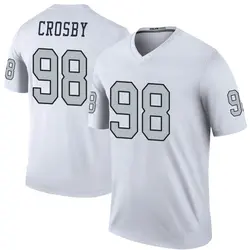 Nike Maxx Crosby Las Vegas Raiders Youth Legend White Color Rush Jersey