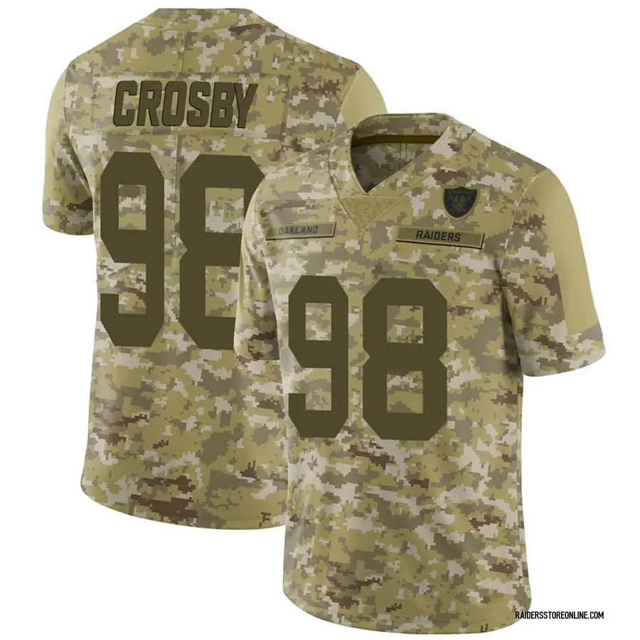 Nike Maxx Crosby Las Vegas Raiders Youth Limited Camo 2018
