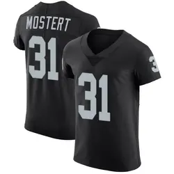 Nike Raheem Mostert Las Vegas Raiders Men's Elite Black Team Color Vapor Untouchable Jersey