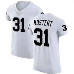 Nike Raheem Mostert Las Vegas Raiders Men's Elite White Vapor Untouchable Jersey